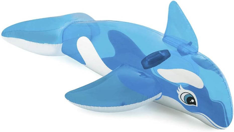 Intex Little Whale Ride-On - 60-Inch Inflatable Pool Toy for Kids 3+ 1