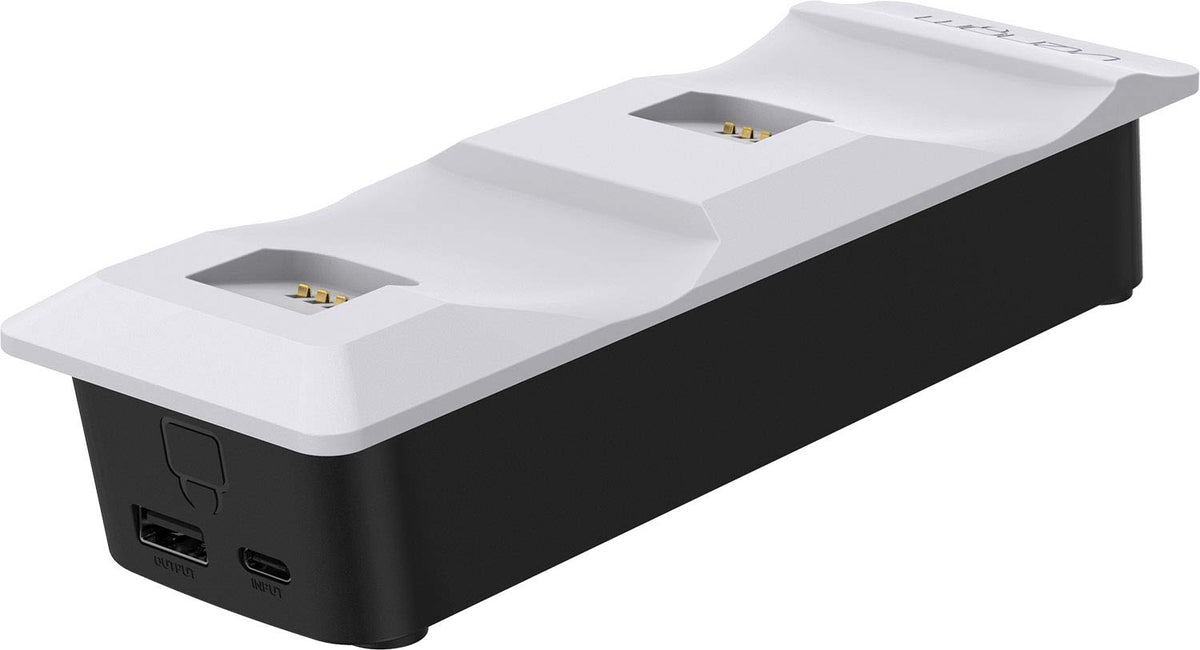 Venom PS5 Controller Twin Docking Station - White | Fast Charging | LED Indicators | Rear USB Output 5