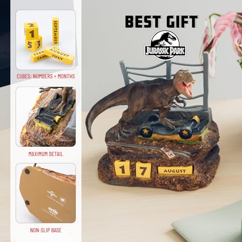 Grupo Erik Jurassic Park Rex Perpetual Flip Calendar (3D Desktop Calendar)