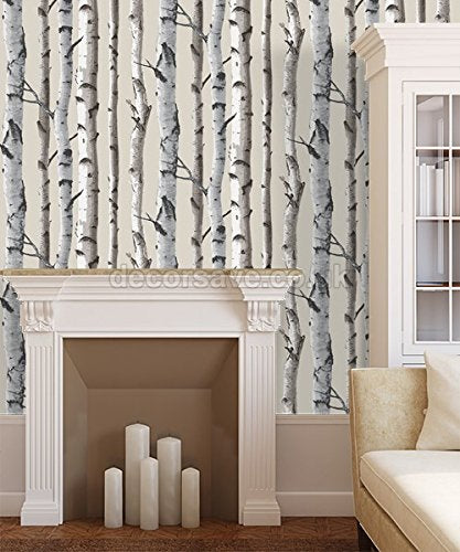 Brewster - Birch Tree Wallpaper Natural Wallpaper (FD31051)