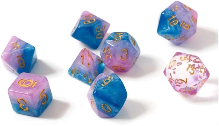 Sirius Dice Dice Baby Gummies Polyhedral 7 Dice Set with Bonus D20 1
