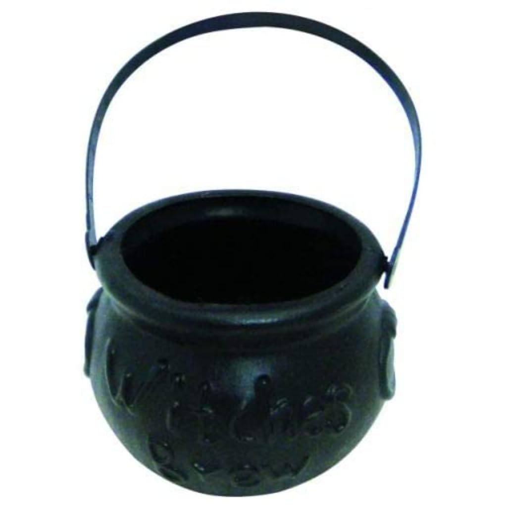 Smiffys Witch's Brew Cauldron - Halloween Fancy Dress Accessory, Black, 14cm(w)x10cm(h) 1