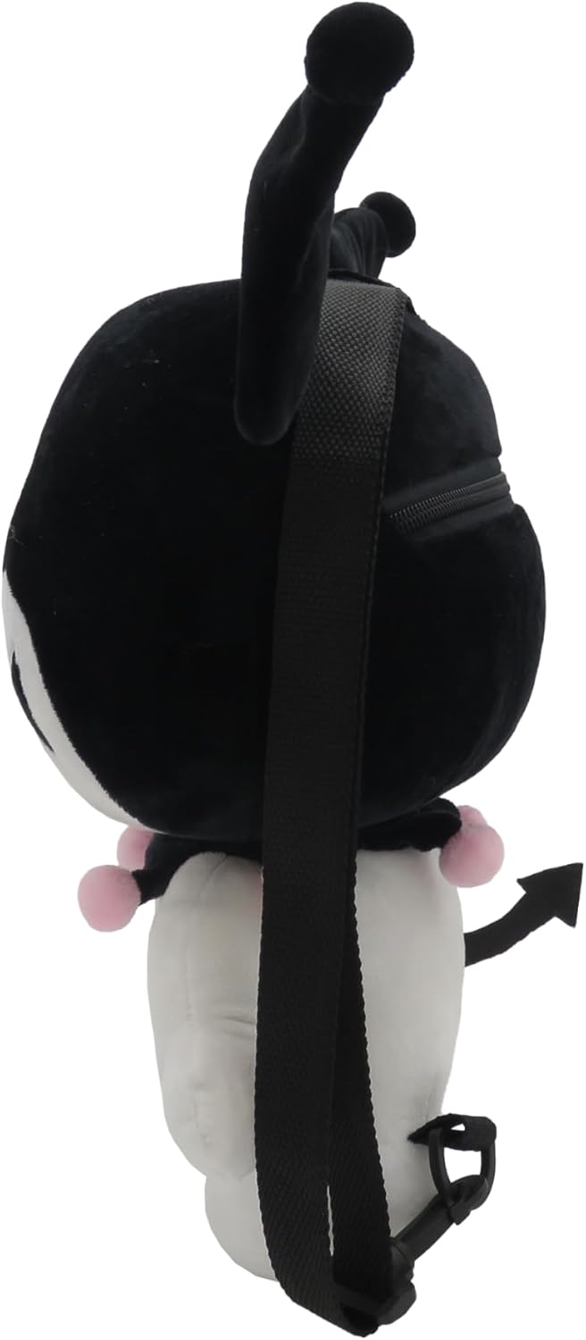 CyP Brands Hello Kitty & Kuromi 3D Plush Backpack (Black)