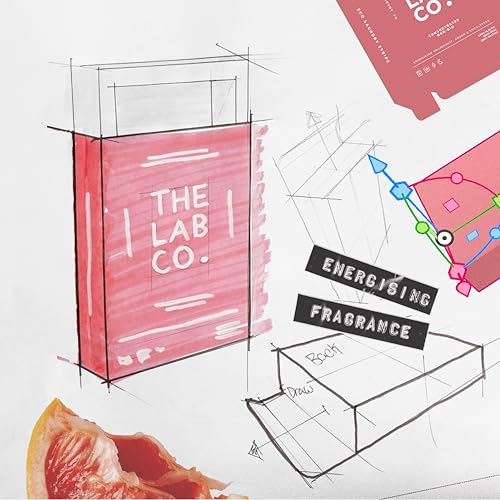 The Lab Co. - Laundry Detergent Strips 64 Loads (Eco Ultra-Concentrated, Non-Bio, Sensitive Skin, Fragrance: Grapefruit Amber Eucalyptus)