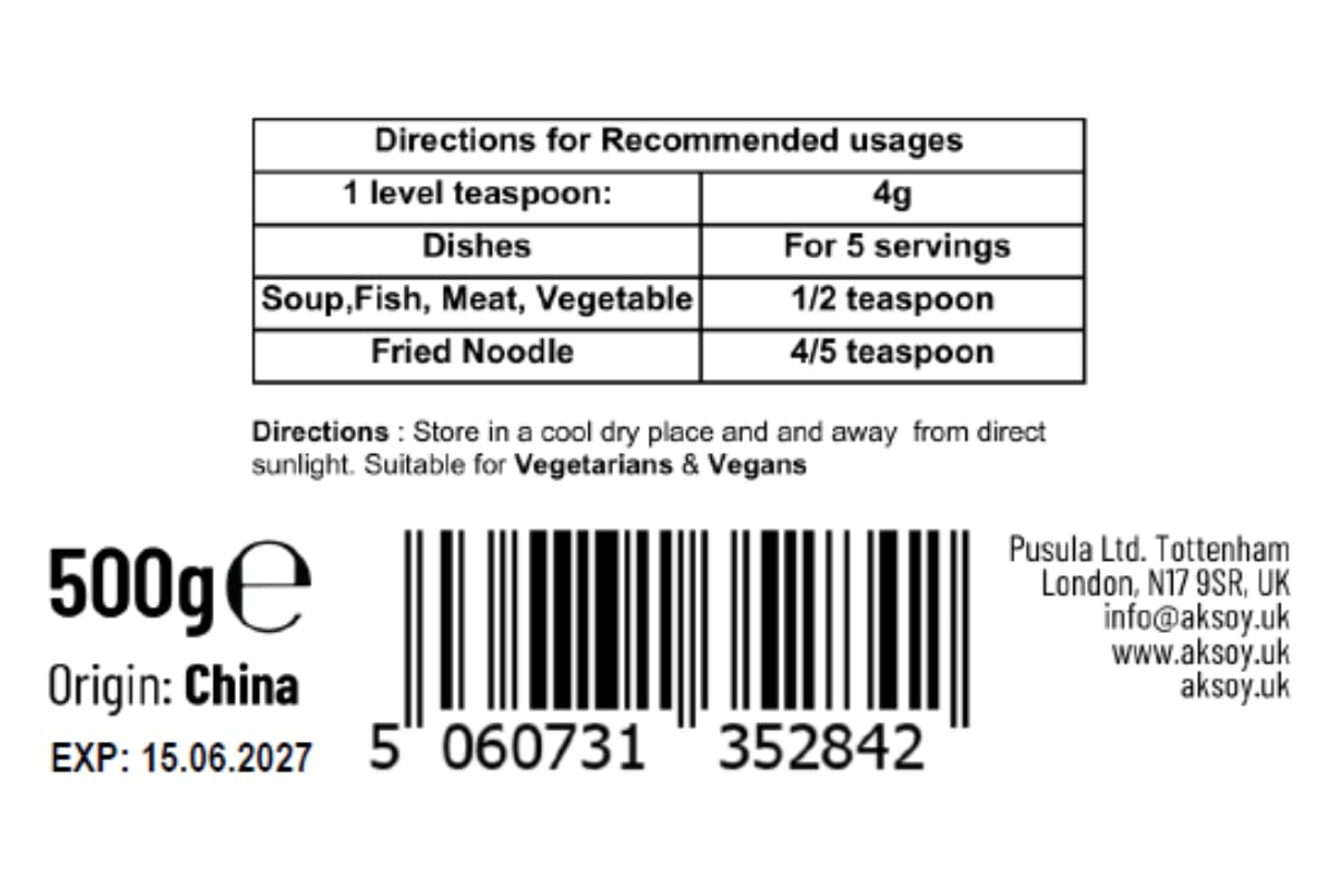 Aksoy 500g Premium MSG (Monosodium Glutamate) | Flavour Enhancer for Cooking 2