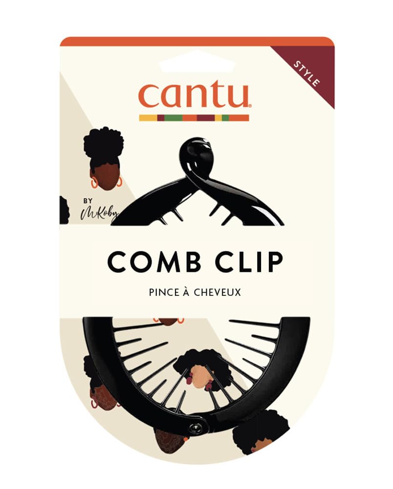CANTU Curly Hair Extra Hold Hair Clip - Black, Acrylic, 1 Count
