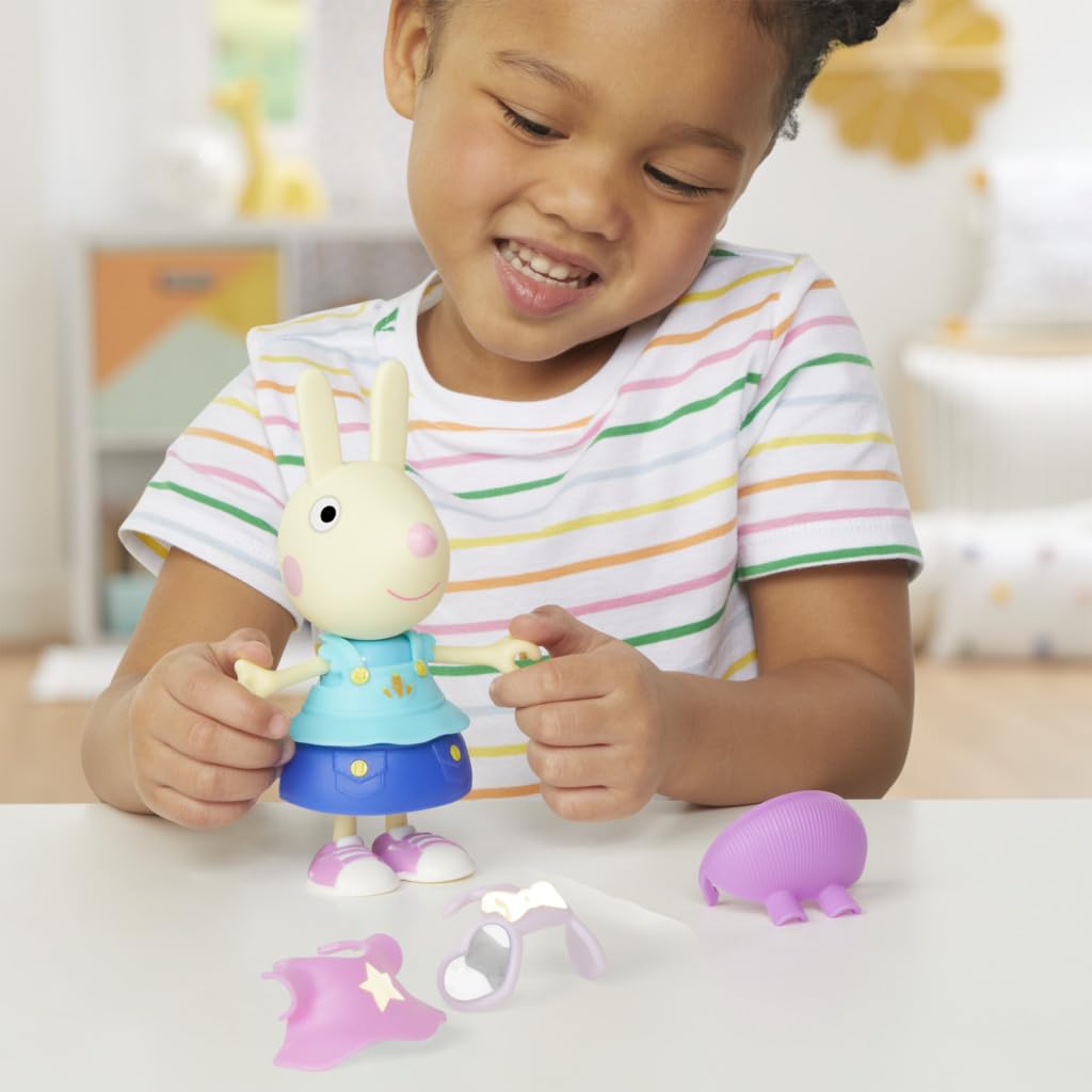 Peppa Pig Rebecca Rabbit Dress-Up Doll - 15 cm Figure with 6 Fashion Accessories | Ages 3+ | Plastic 6