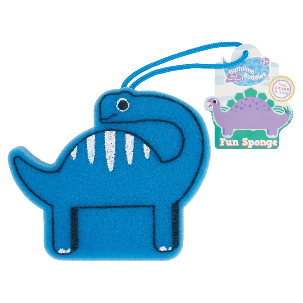 Bathtime Buddies Fun Dino Sponges - 3 Adorable Bath Toys for Kids 3+ 1