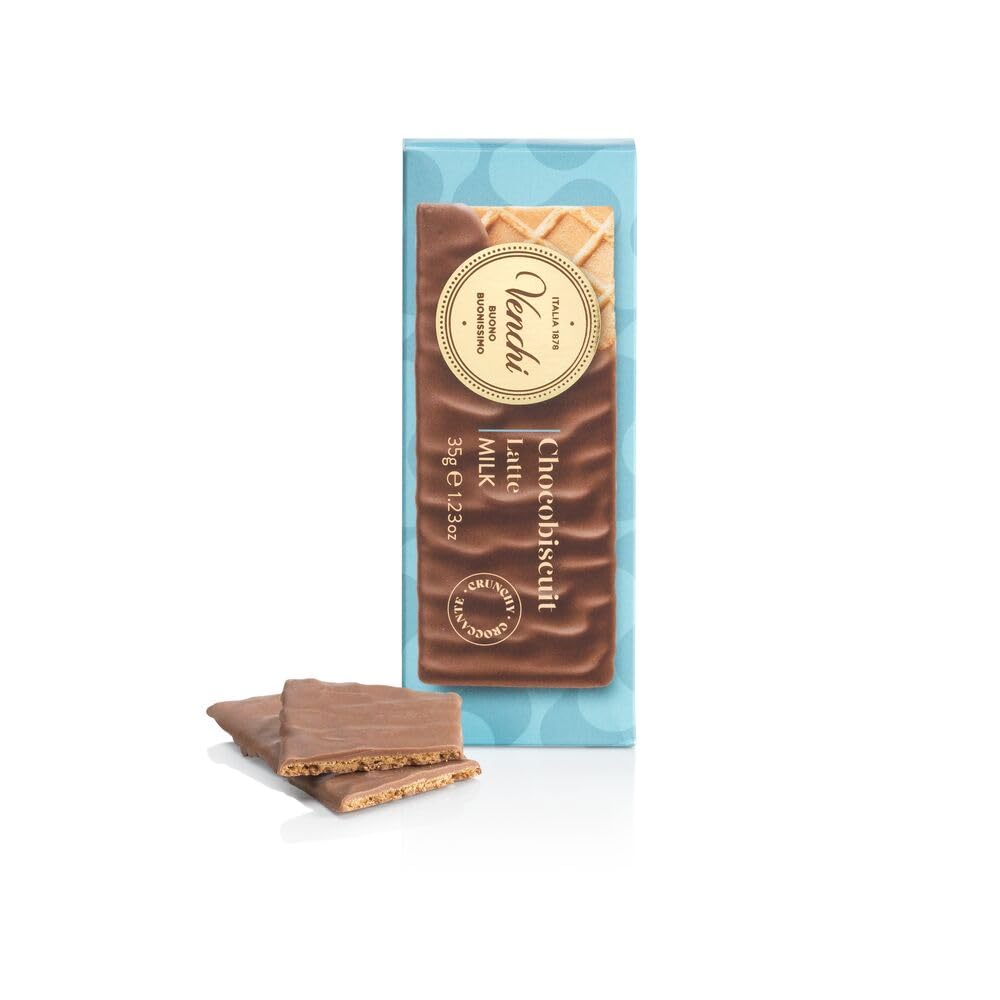 Venchi - ChocoBiscuit Snack Bar with Milk Chocolate Coated Double Wafer 1