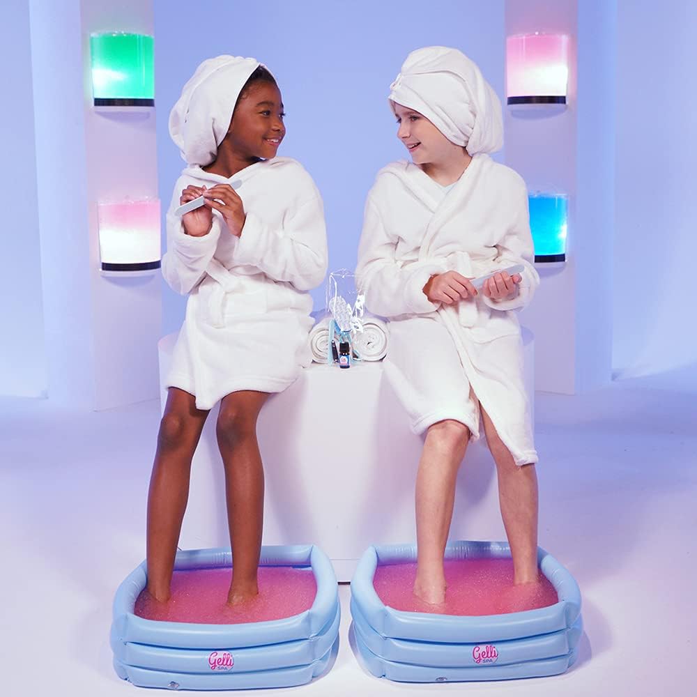 Zimpli Kids - Gelli Spa 5 Use Pack, Inflatable Foot Spa with Gelli Powder, Marbles & Pedicure Set 2