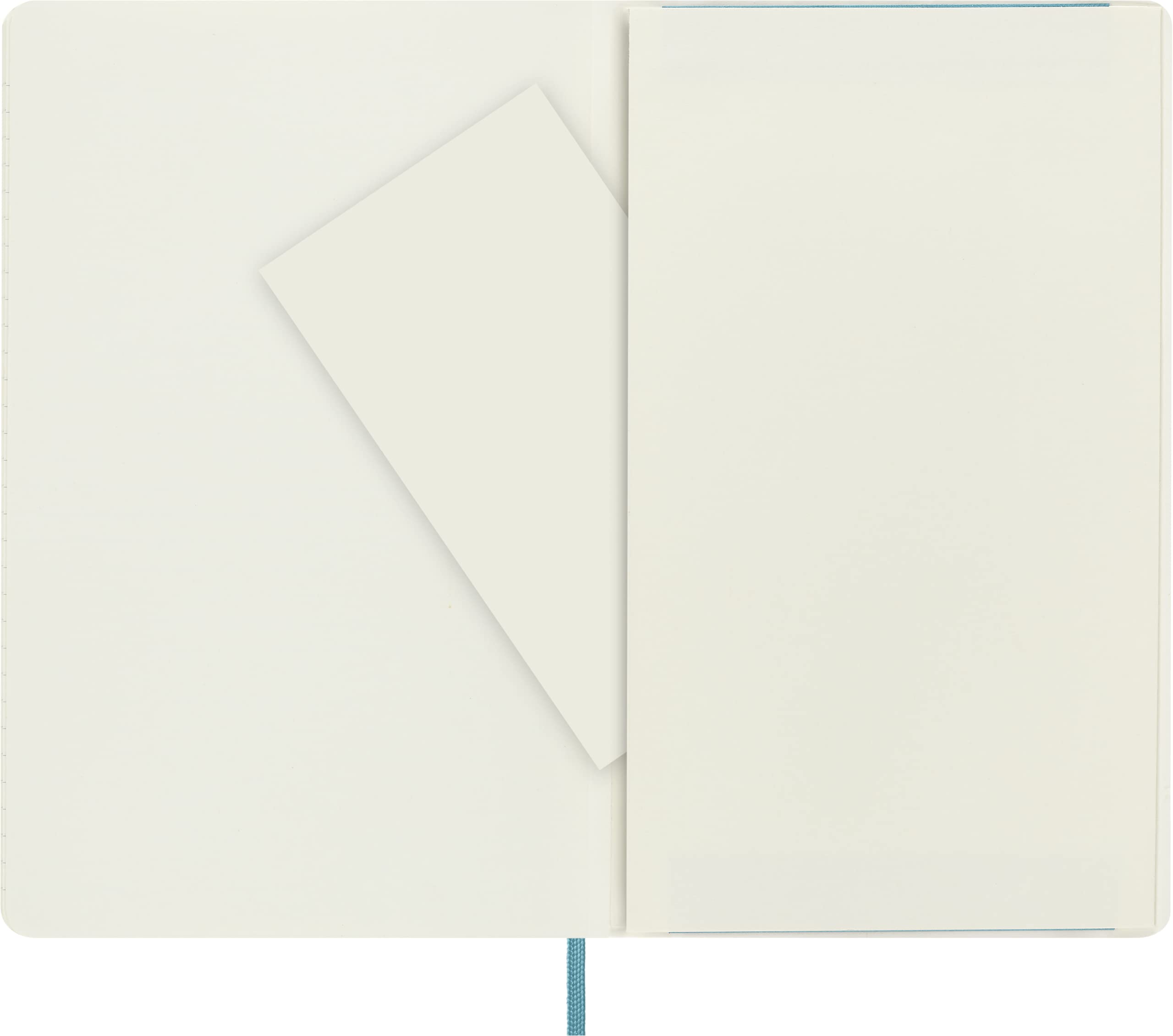 Moleskine Classic Ruled Paper Notebook - Soft Cover and Elastic Closure Journal - Color Reef Blue - Large 13 x 21 A5 - 192 Pages