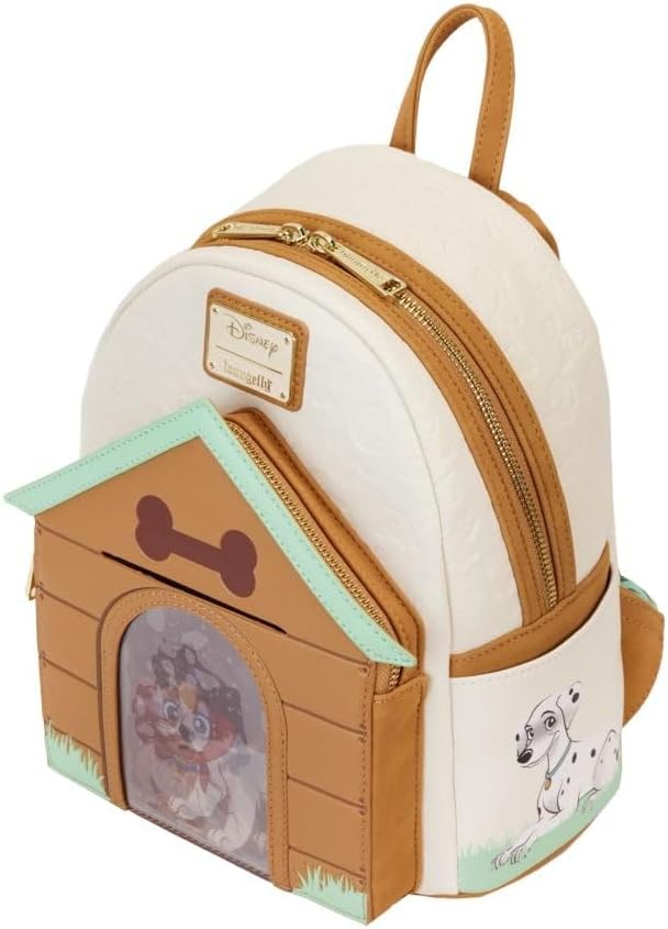 Loungefly Disney I Heart Dogs Dog House Triple Lenticular Double Strap Shoulder