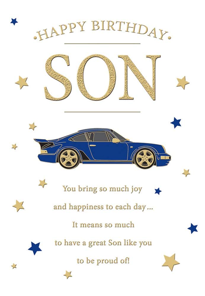 Piccadilly Greetings Son Birthday Card | Racing Porsche Design | 9 x 6 Inches 1