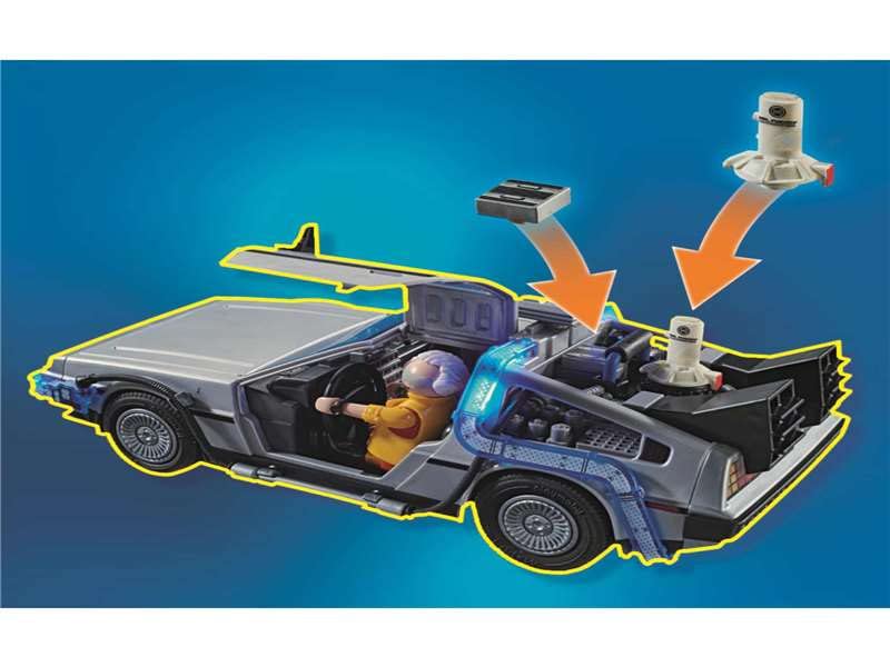 Playmobil Back to the Future Part II Hoverboard Chase - 82-Piece Playset for Ages 5+ 3