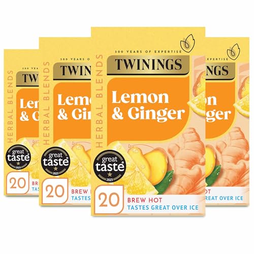 Twinings Lemon and Ginger Flavoured Tea - 80 Biodegradable Bags