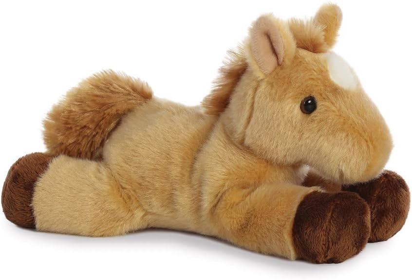 Aurora Mini Flopsie Horse - Soft Plush Toy for Babies & Toddlers 1
