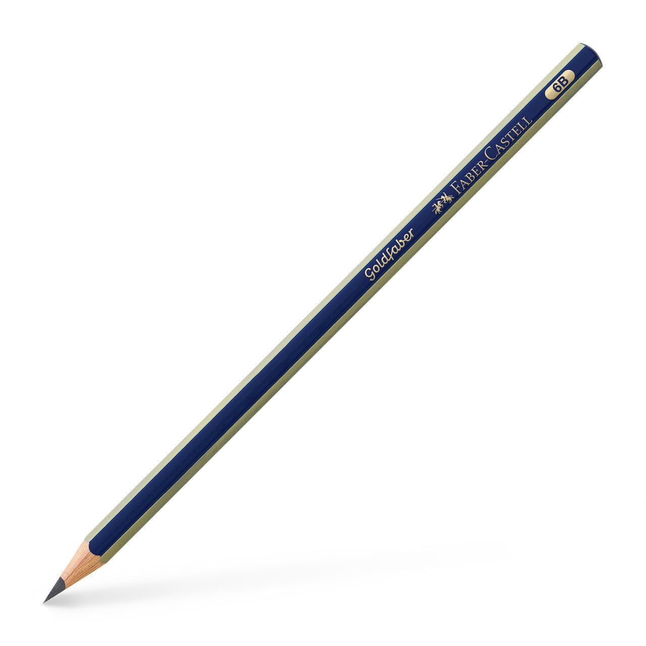 Faber-Castell Goldfaber 1221 Graphite Pencil - 6B Hardness | Smudge-Proof | Hexagonal Grip 1
