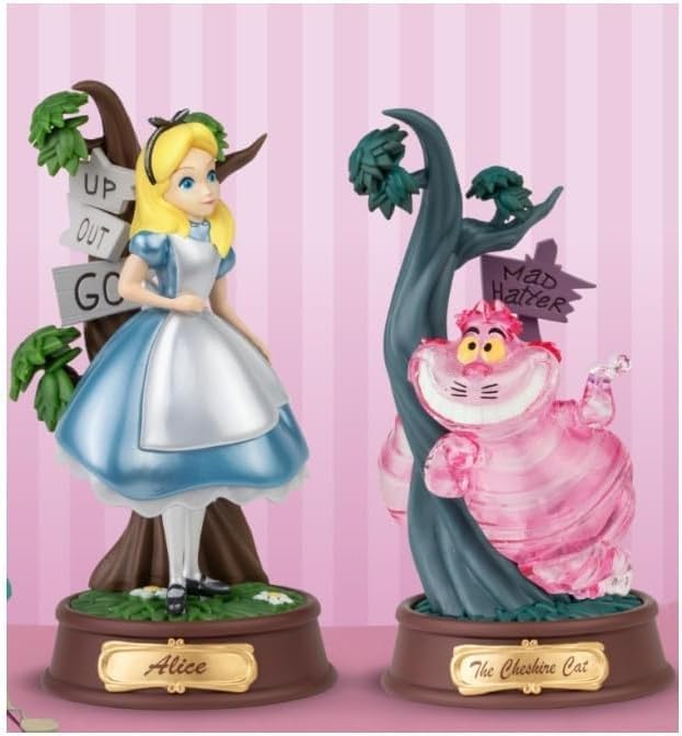 BEAST KINGDOM MINI D STAGE - DISNEY ALICE IN WONDERLAND ALICE AND CHESHIRE CAT C
