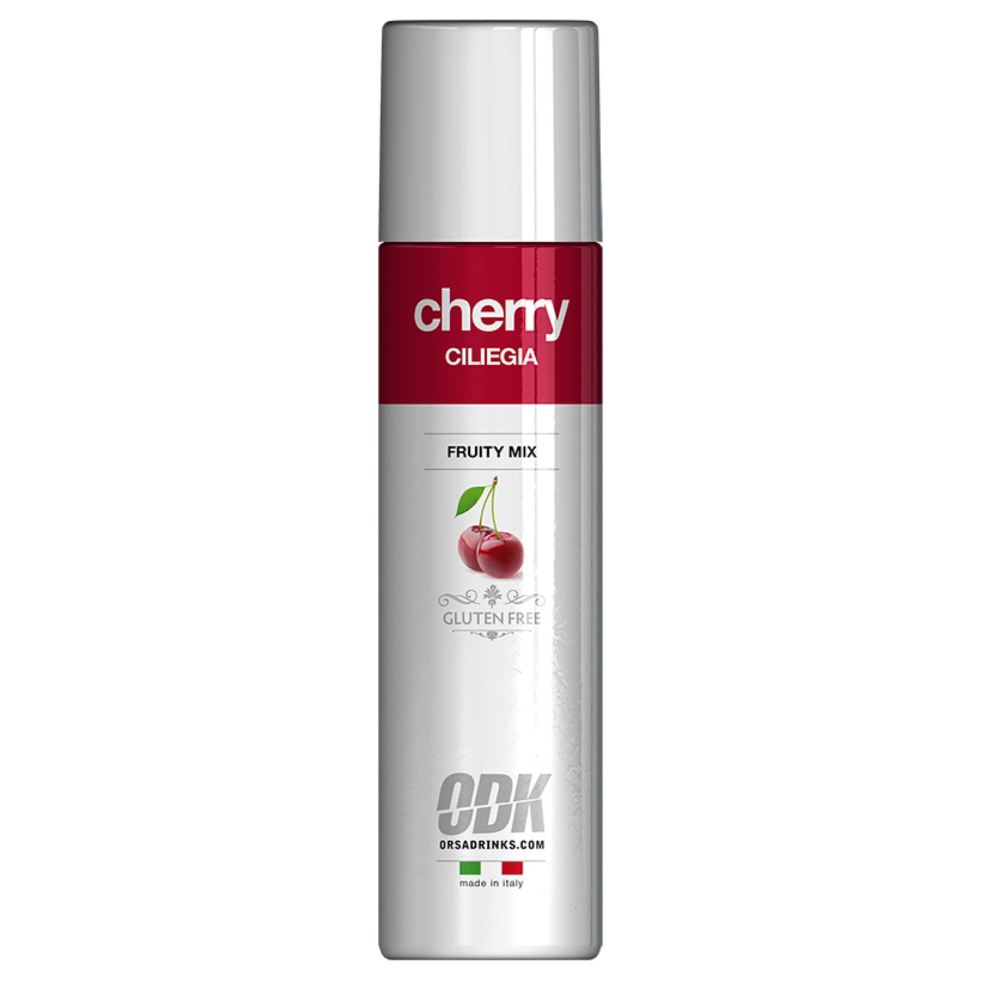 ODK Cherry Puree Infused Fruit Syrup - 750 ml Squeeze Bottle for Cocktails, Smoothies, Baking
