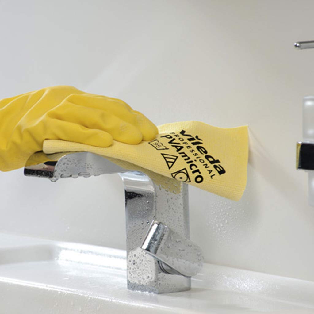Vileda Professional PVAmicro Cloth, Yellow, Pack of 5