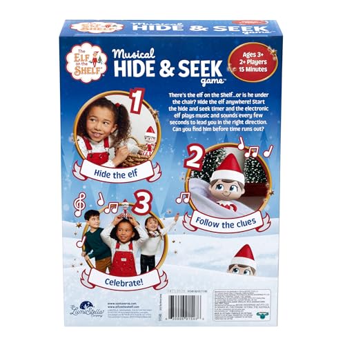 The Elf On The Shelf Musical Hide & Seek Game - Interactive Electronic Action Figure for Kids 6
