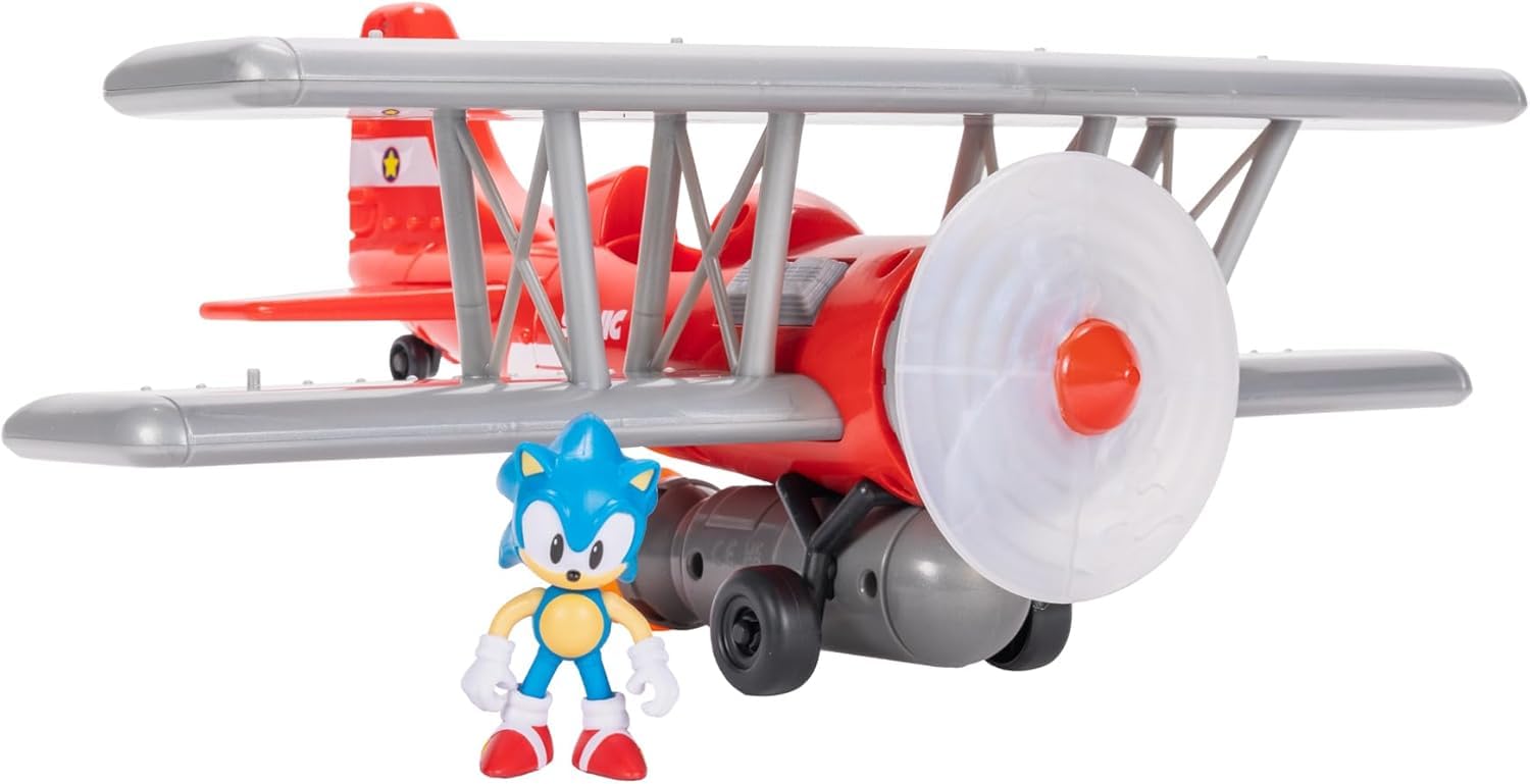 Sonic The Hedgehog Tornado Biplane Playset - Includes 6cm Sonic Figure 11