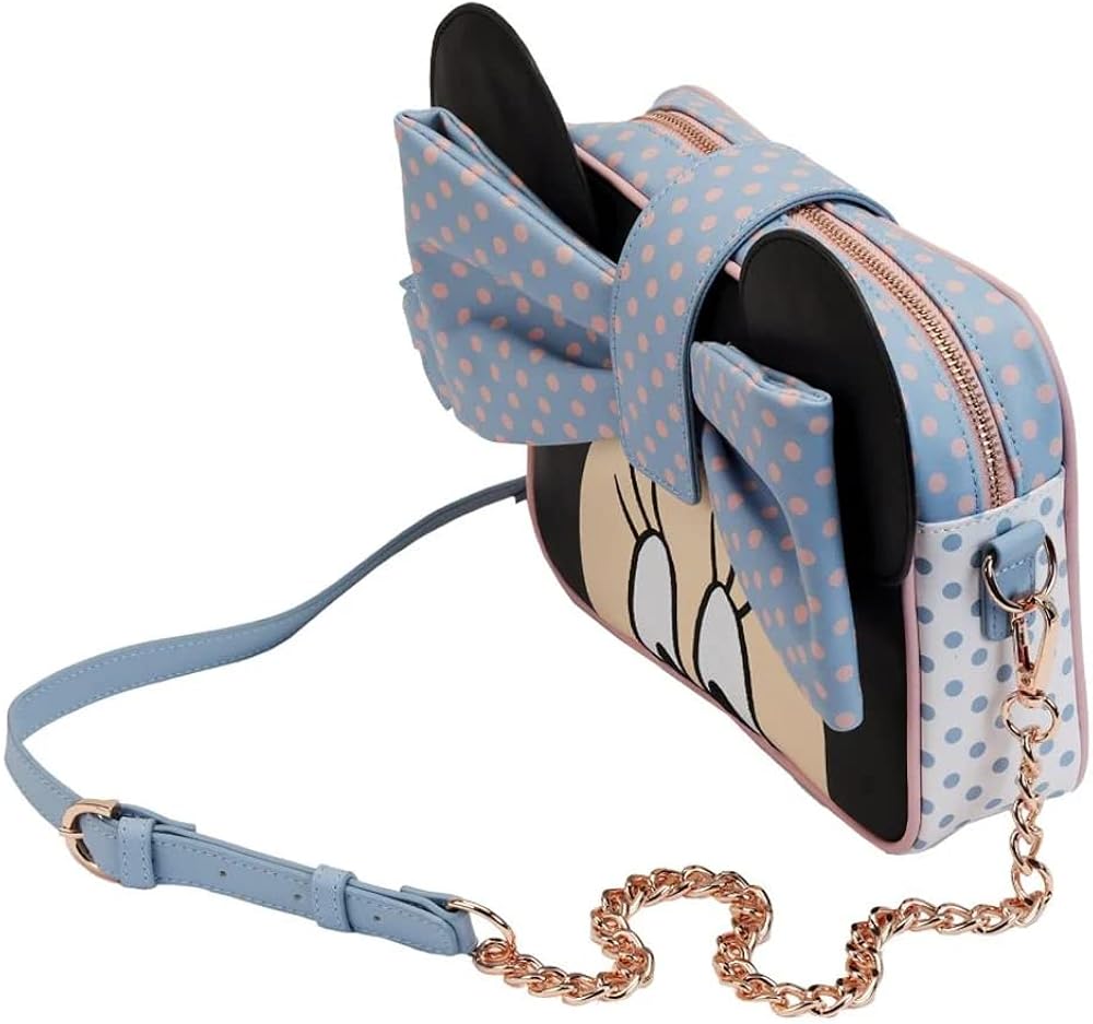 Loungefly Disney Minnie Mouse Pastel Polka Dot Crossbody Bag (Multi)