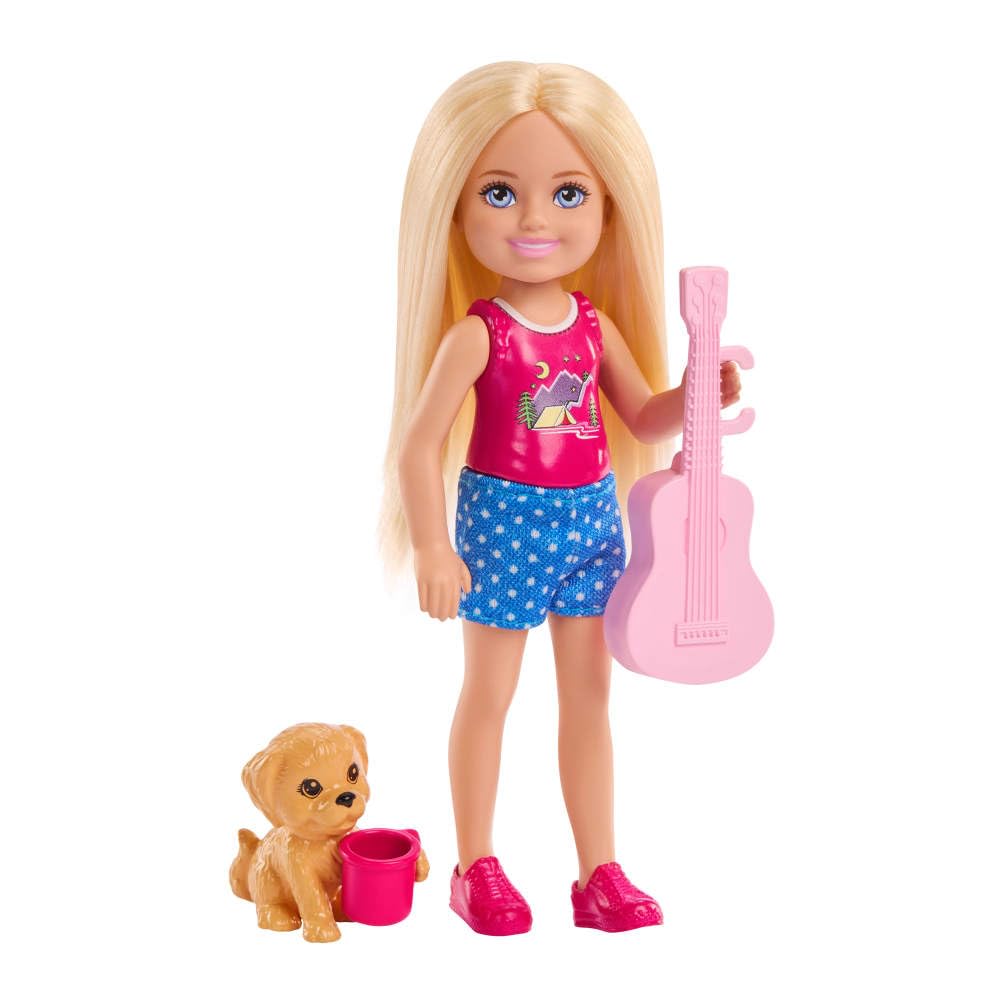 Barbie Chelsea Outdoor Adventures Playset - Camping Fun with Doll, Puppy & Accessories 4