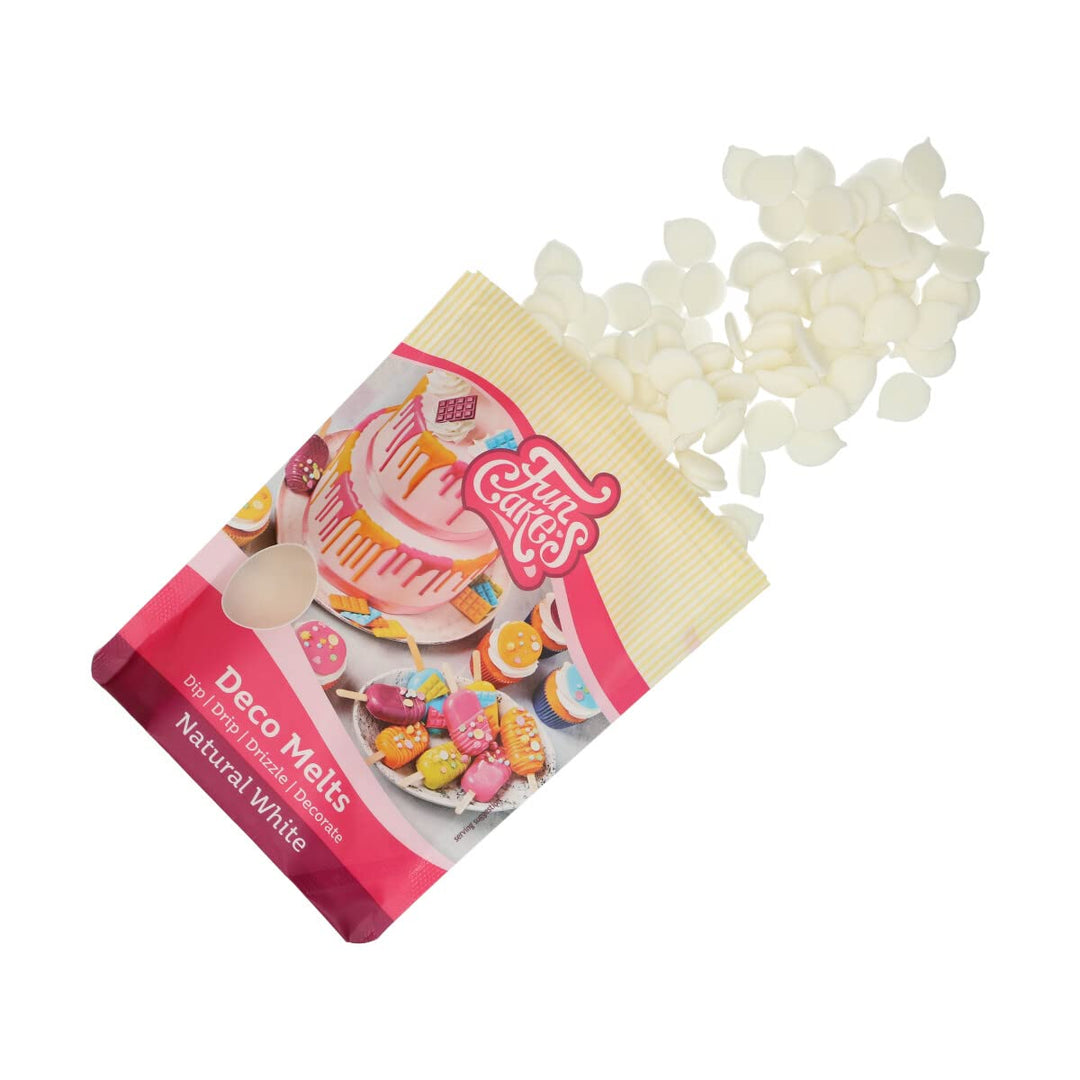 FunCakes - Deco Melts Natural White No E171, AZO Free, 250 g