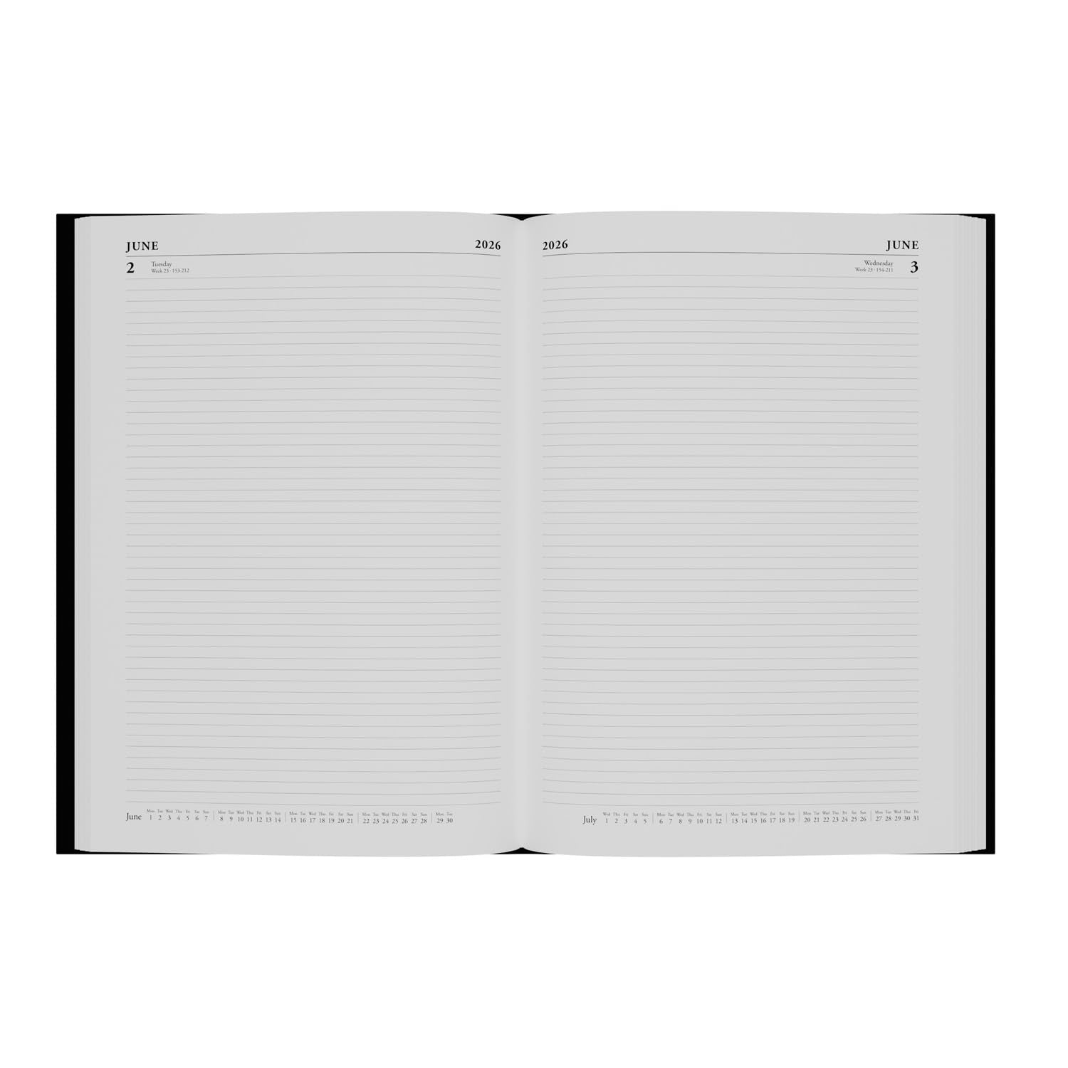 Collins Essential 2026 Appointment Book - Day-to-Page Layout | A4 Dark Blue Hard Cover 2