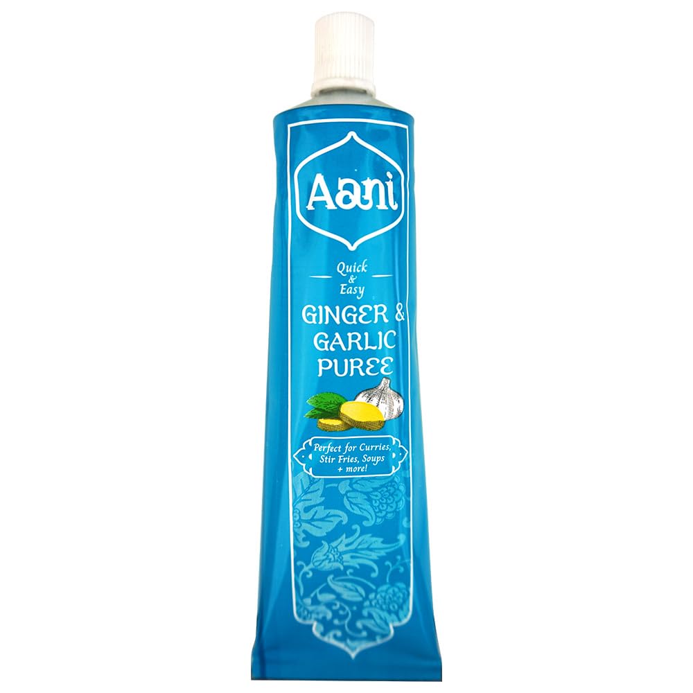Aani Ginger and Garlic Puree 110g – Convenient Cooking Paste for Sauces, Marinades & Stir-Fries