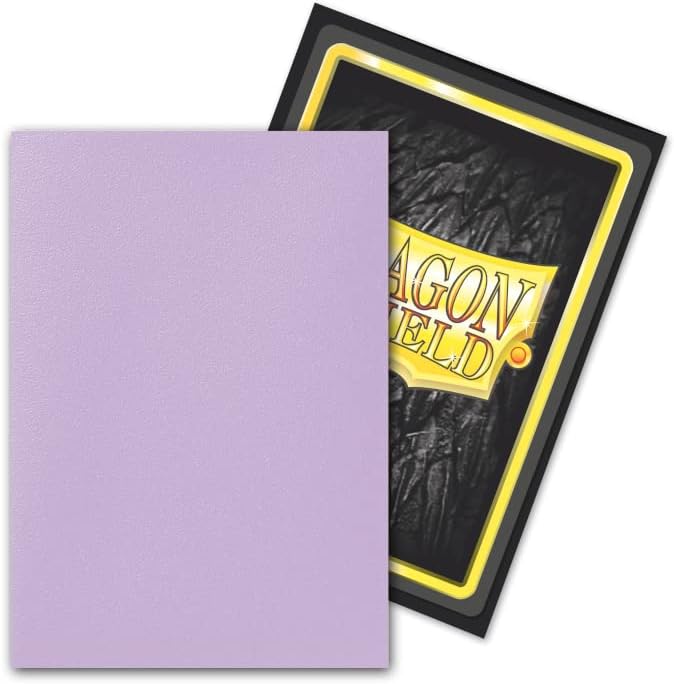 Dragon Shield AT-15141 Card Sleeves - Clear Front Matte Black Back, 60 Count