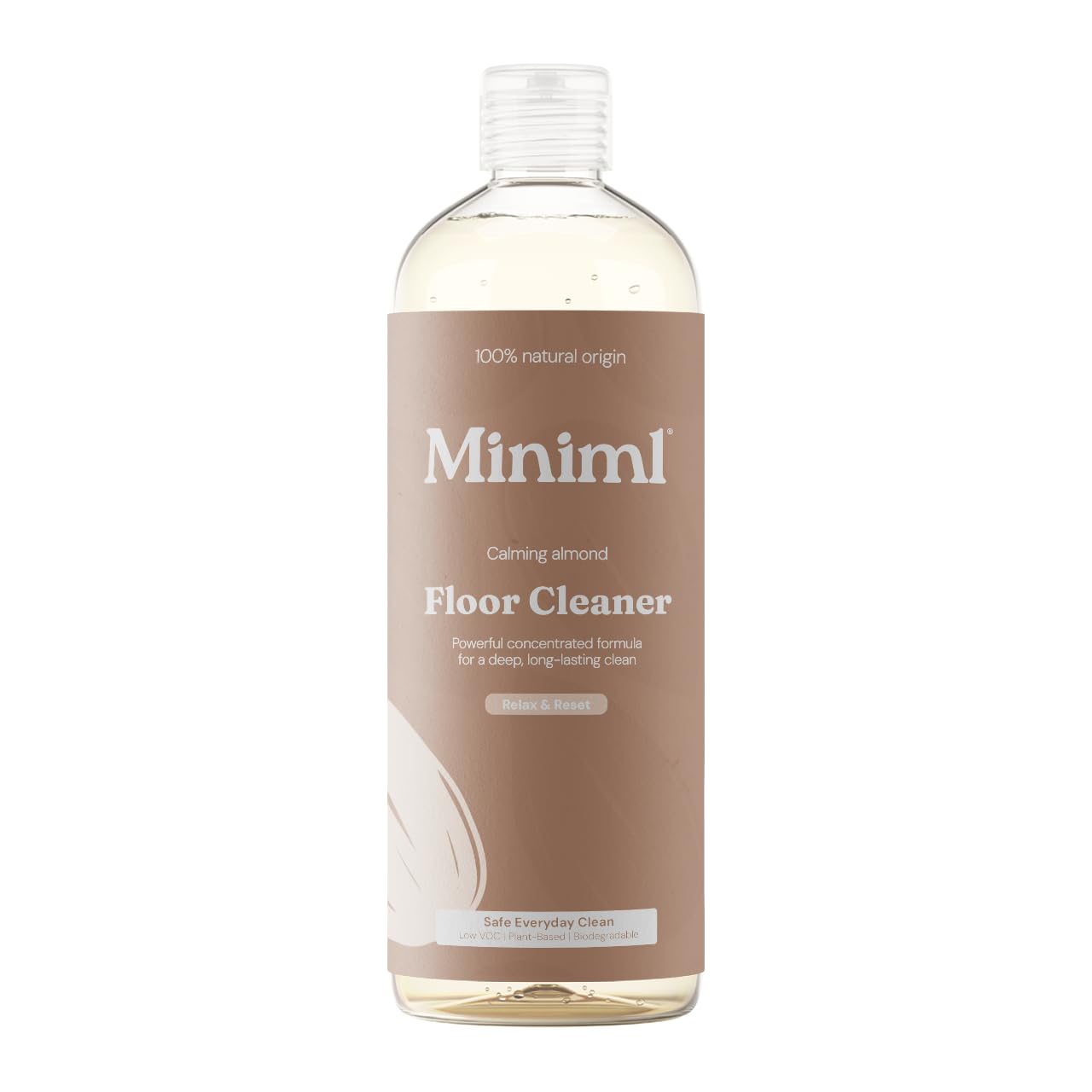 Miniml Eco Floor Cleaner Liquid - Almond Scented, Concentrated, 750ml