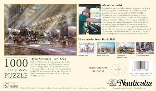 Flying Scotsman at York Shed 1000-Piece Puzzle by David Bell 4