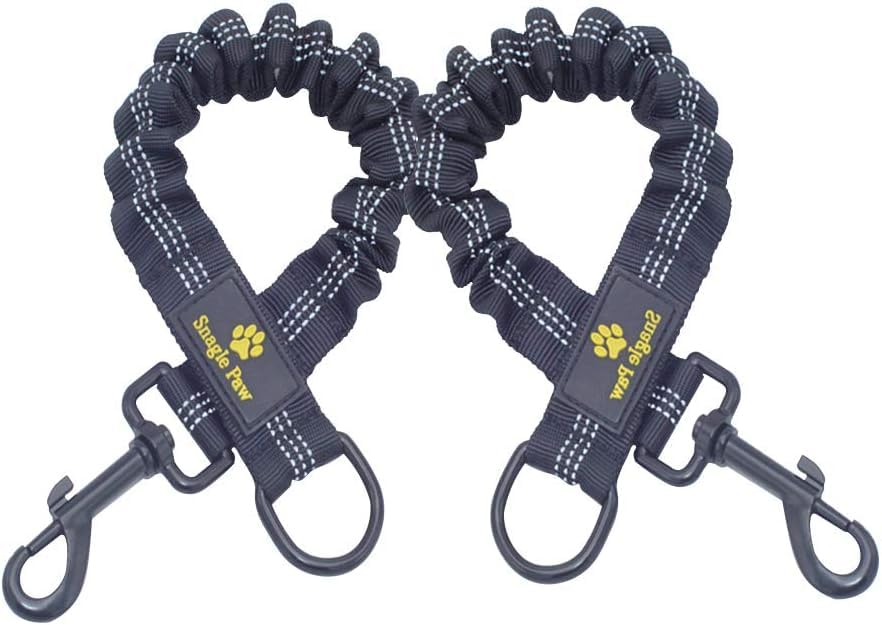 Snagle Paw Bungee Dog Leash Extension - Shock Absorbing | 24 Inch Extended Length | Reflective 1