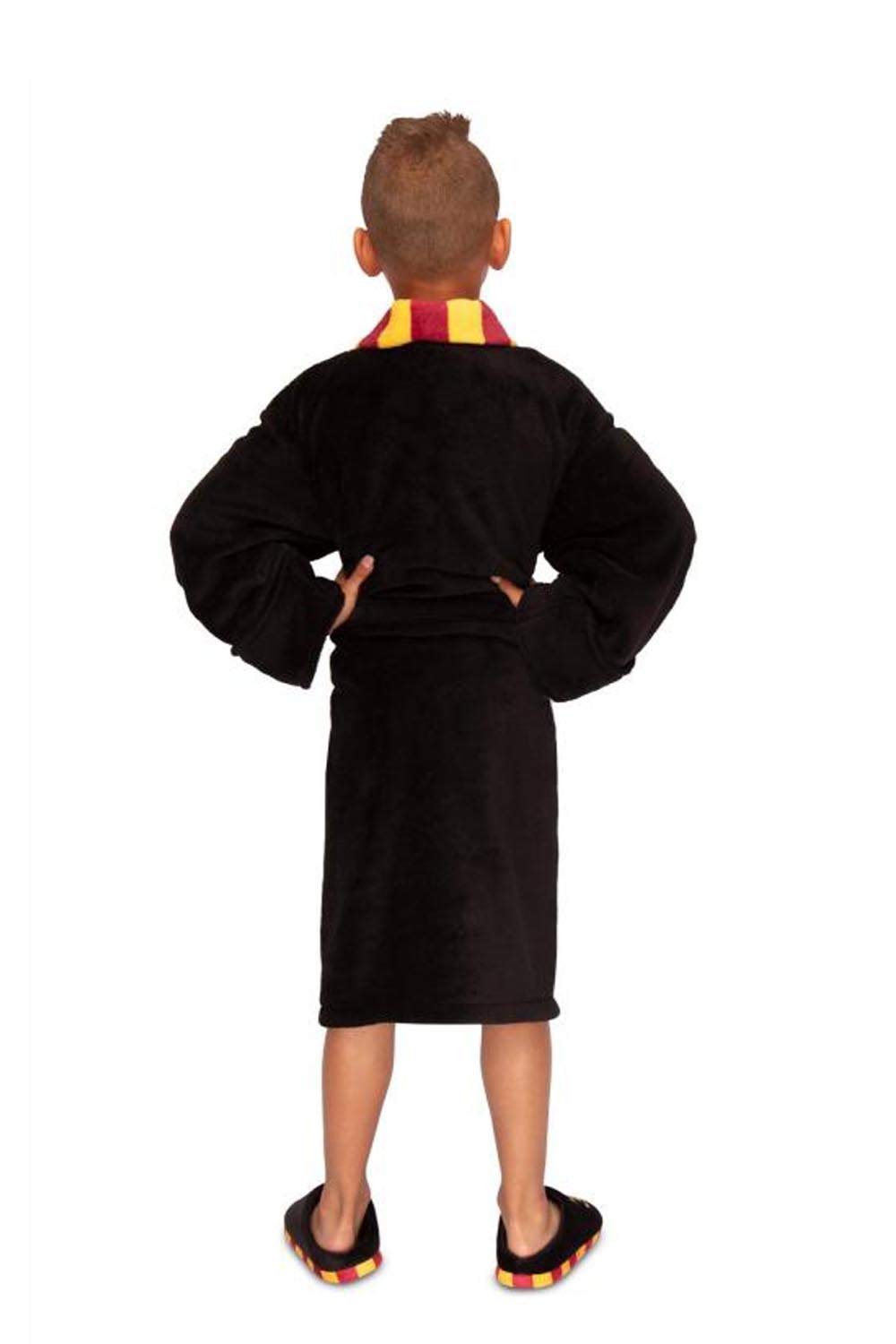 Groovy Harry Potter Hogwarts Kids Robe - Black | Polyester Flannel | Size 7-9 Years 6