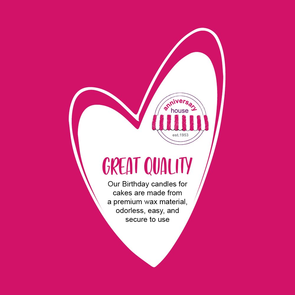 Anniversary House Pack of 12 Rose Gold Metallic Spiral Birthday Candles with Holders | 7.5cm Tall 4