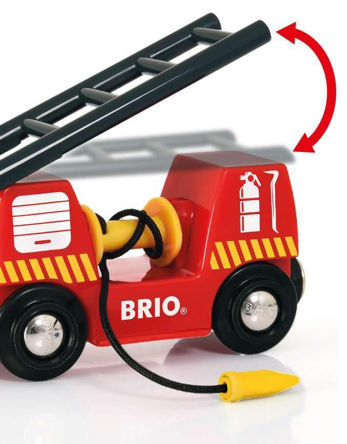 BRIO World Fire & Rescue Central Fire Station Playset - Compatible with BRIO Wooden Trains, Age 3+ 15