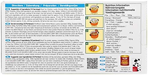 S&B Golden Curry Medium Hot 220g (Pack of 2) 7
