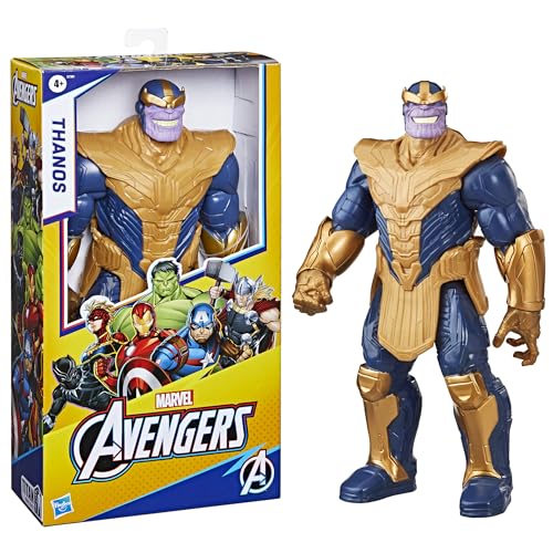 Marvel Titan Hero Series Deluxe Thanos Action Figure - 12-Inch Poseable Figure for Kids 4+ 2