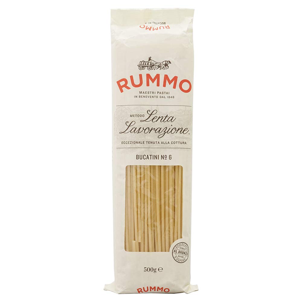 Rummo Bucatini No.6 Pasta - Authentic Italian Flavour | 500g | Long Pasta 1