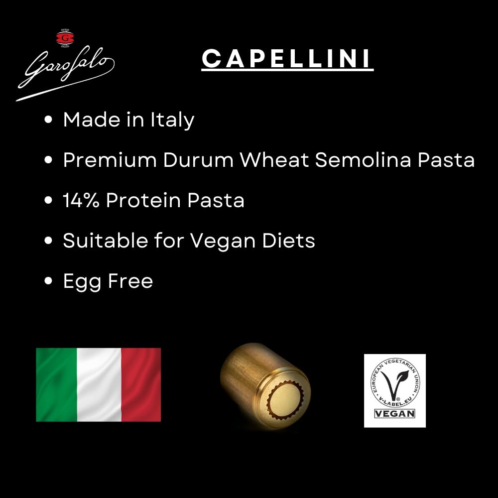 Garofalo Angel Hair Capellini Italian Dried Pasta - 100% Durum Wheat Semolina | 500g 4