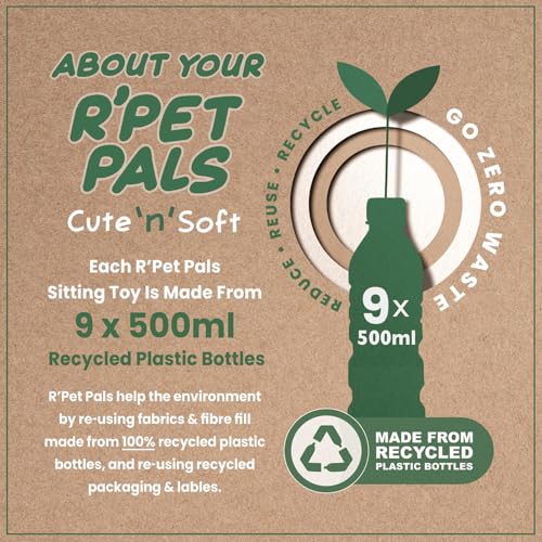 Lesser & Pavey Rpet Pals Ellie Sit Elephant Teddy For Kids | Made Up of Rec 8