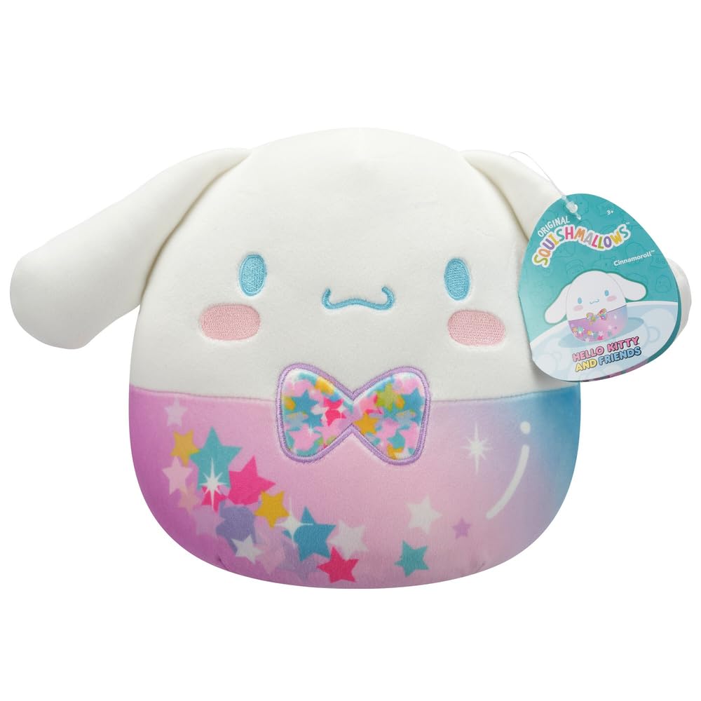 Squishmallows Starshine Cinnamoroll in Bowtie 8-Inch Plush – Officially Licensed Sanrio 1