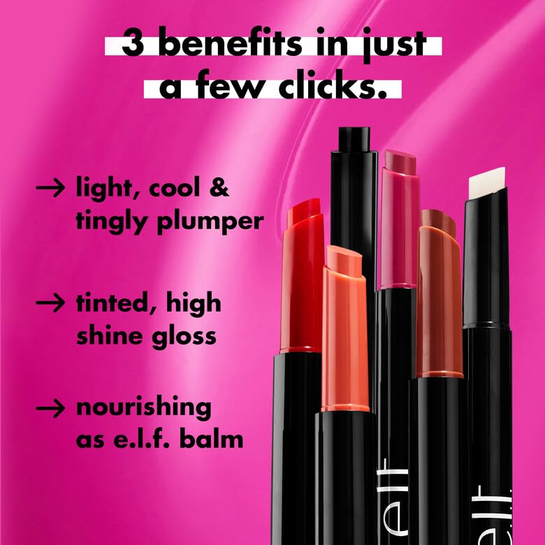 e.l.f. Pout Clout Lip Plumping Pen - Sheer Color, Plumping & Moisturizing | Vegan Crayon 5
