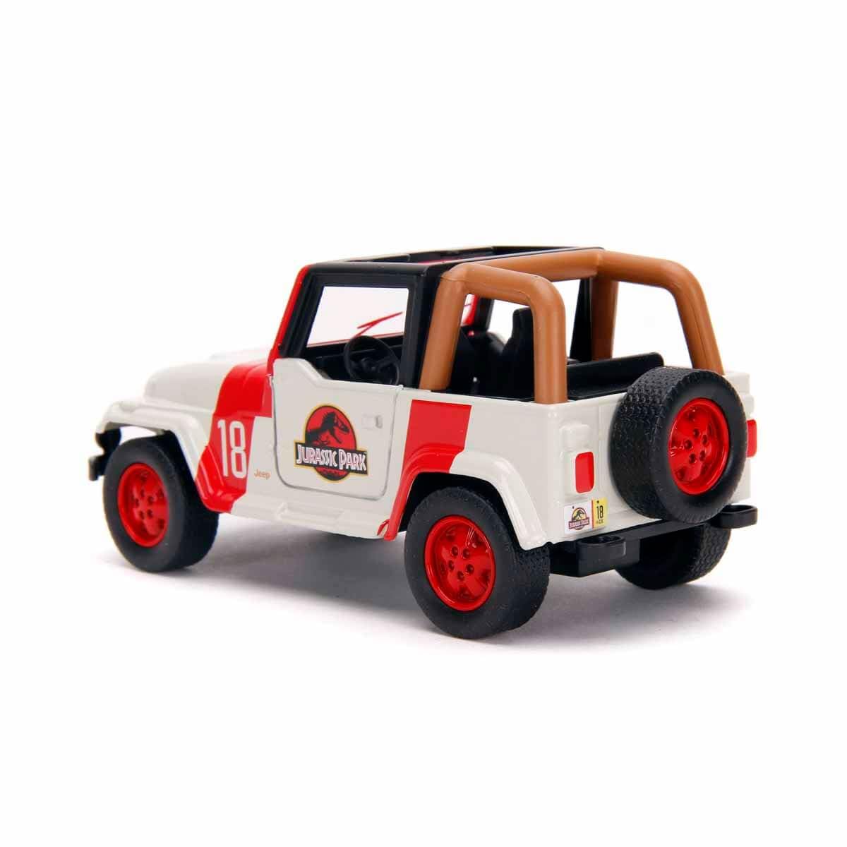 Jada 32129 Jurassic Park 1992 Jeep Wrangler 1:32 Scale Die-Cast Model 4
