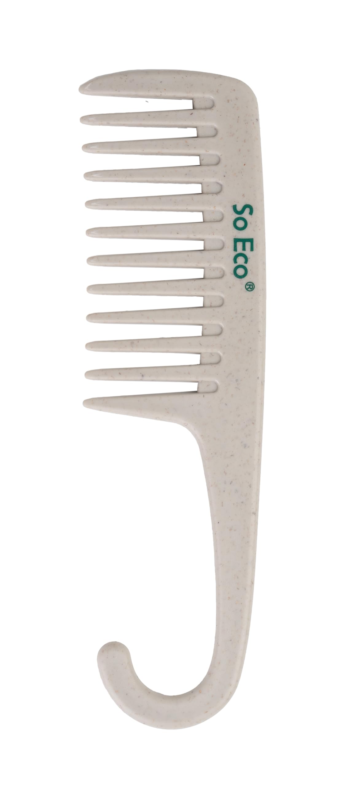 So Eco Shower Comb - Wide-Tooth Detangling for Wet & Dry Hair | Ergonomic Handle | Eco-Friendly Recycled Plastic