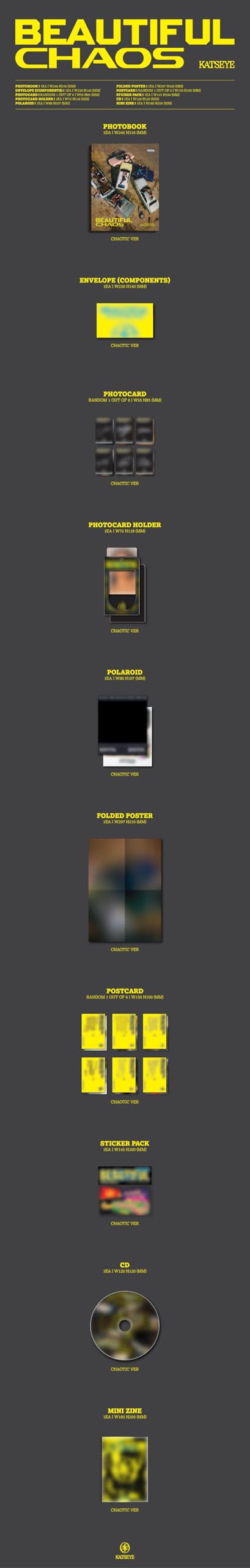 KATSEYE - BEAUTIFUL CHAOS (Chaotic Ver.) [CD] 9