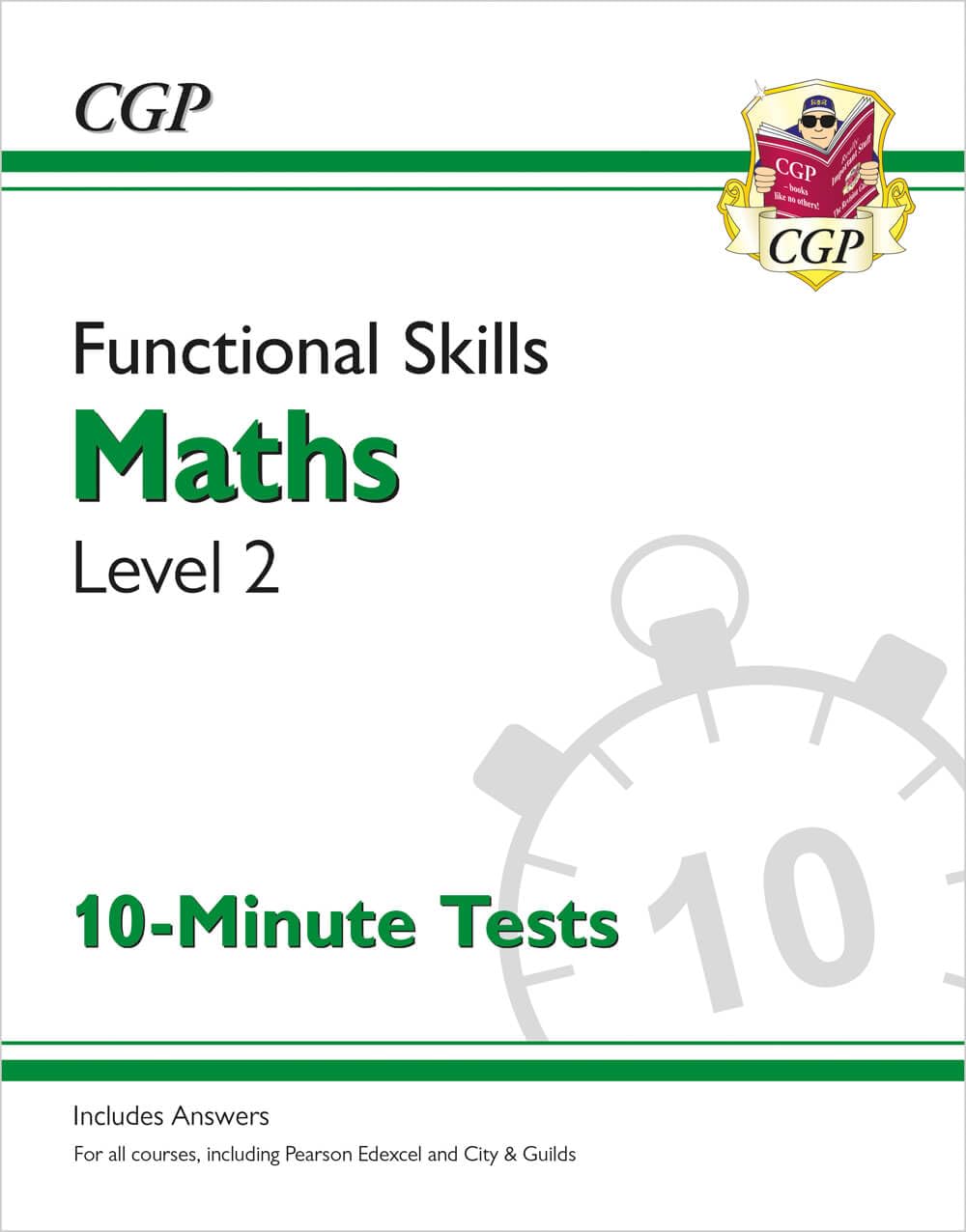 CGP Functional Skills Maths Level 2 - 10 Minute Tests (2021 & Beyond) | Paperback