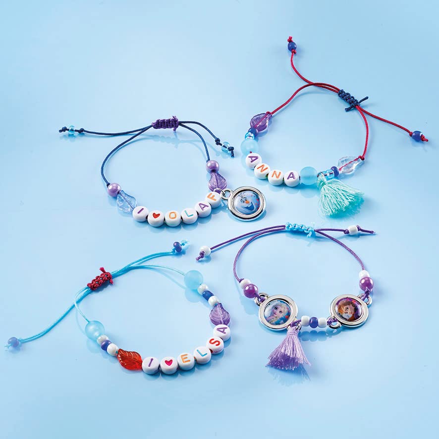 Totum Frozen Letter Bracelet Making Kit | Anna, Elsa & Olaf Motifs | Ages 4+ | 681460 4